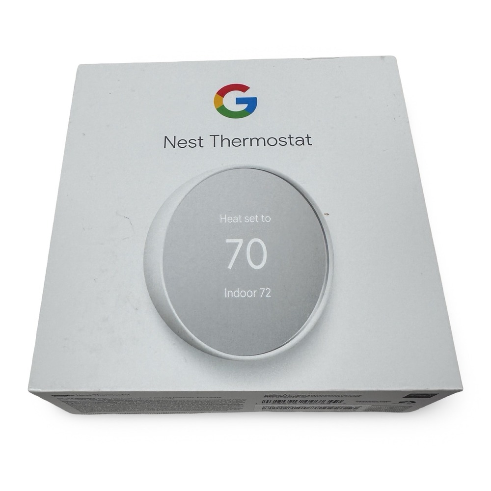 Google Nest Thermostat Snow Gray Smart Programmable GA01334-US G4CVZ Open Box